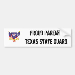 txsg proud parent texas state guard bumper sticker