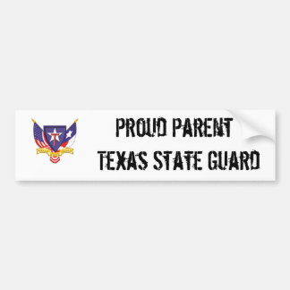txsg proud parent texas state guard bumper sticker