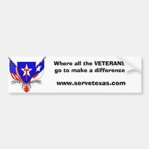 TXSG Where all the VETERANSgo... Bumper Sticker