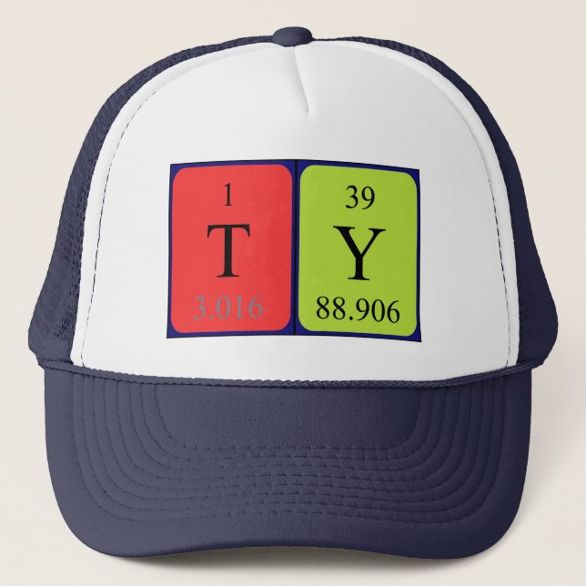Ty periodic table name hat (Front)