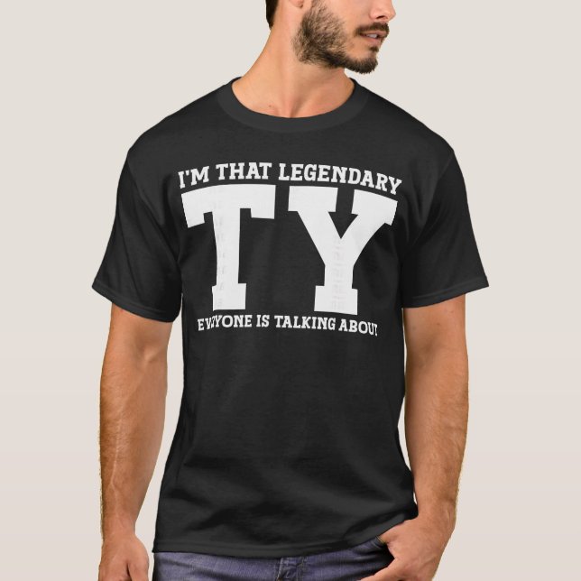 Ty Personal Name Funnyy family T-Shirt (Front)