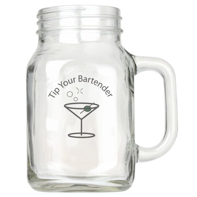 TYB Martini Logo Mason Jar (Front)