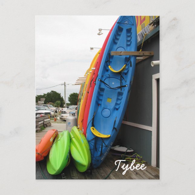 Tybee Canoes Postcard (Front)