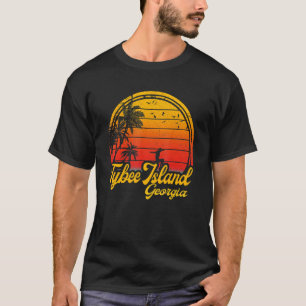 Tybee Island Georgia Beach Palm Tree Summer Vacati T-Shirt