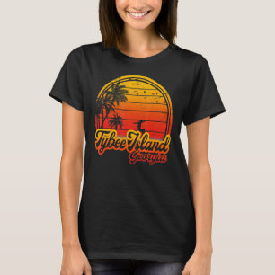 Tybee Island Georgia Beach Palm Tree Summer Vacati T-Shirt