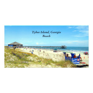 Tybee Island, Georgia Beach photo card