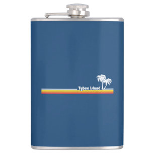Tybee Island Georgia Hip Flask