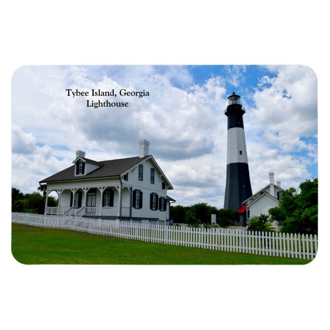 Tybee Island, Georgia Lighthouse  Magnet (Horizontal)
