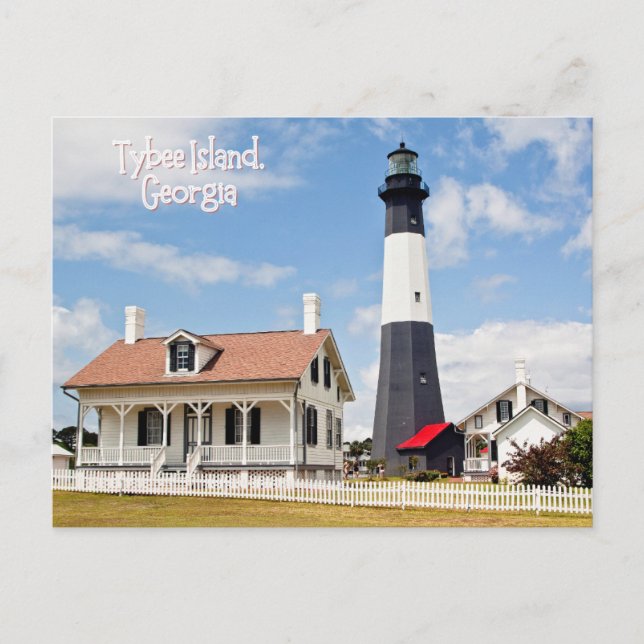 Tybee Island Georgia Lighthouse  Postcard (Front)
