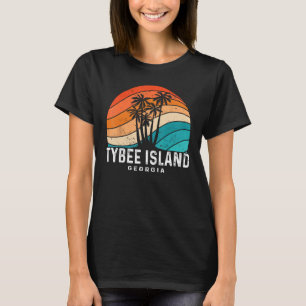 Tybee Island Georgia Palm Tree Beach Souvenir T-Shirt