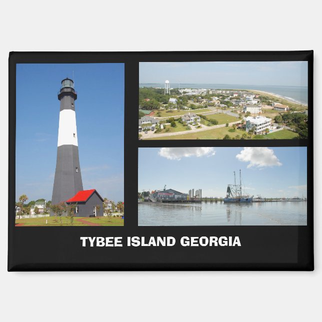 Tybee Island, Georgia Postcard Magnet (Front)