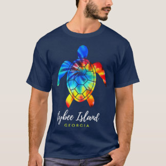Tybee Island Georgia Sea Turtle Tie Dye T-Shirt