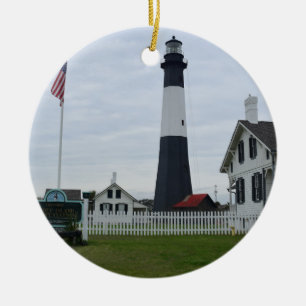 Tybee Island Lighthouse Ceramic Ornament