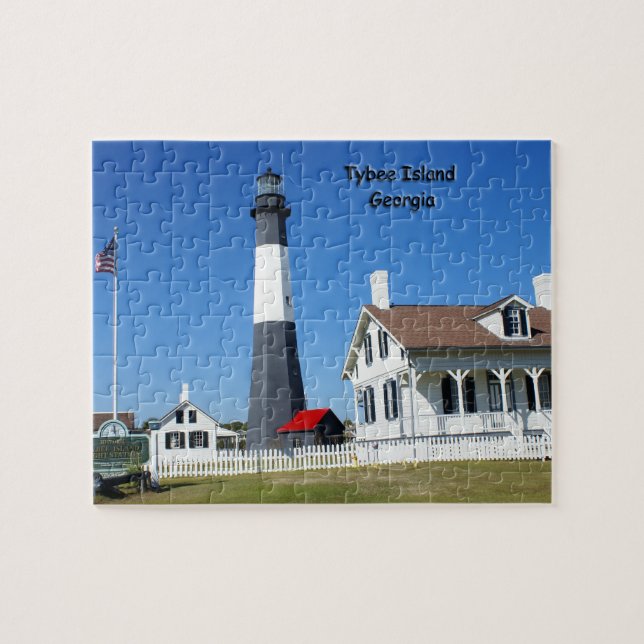 Tybee Island Lighthouse Jigsaw Puzzle (Horizontal)