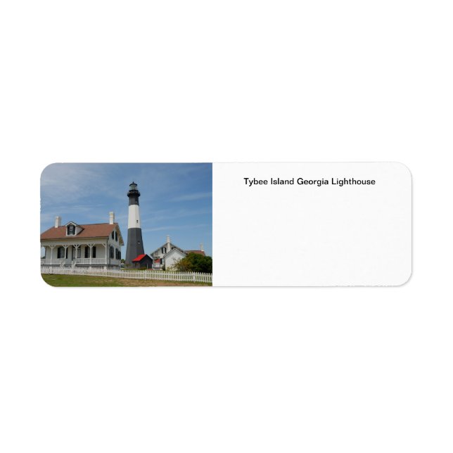 Tybee Island Lighthouse Return Address Label (Front)