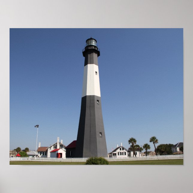 Tybee Island Lighthouse, Savannah GA Poster (Front)