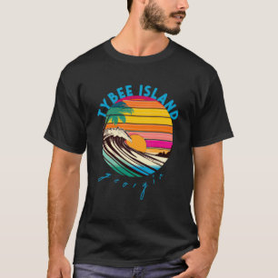 Tybee Island Retro 1980s Style Georgia Beach T-Shirt
