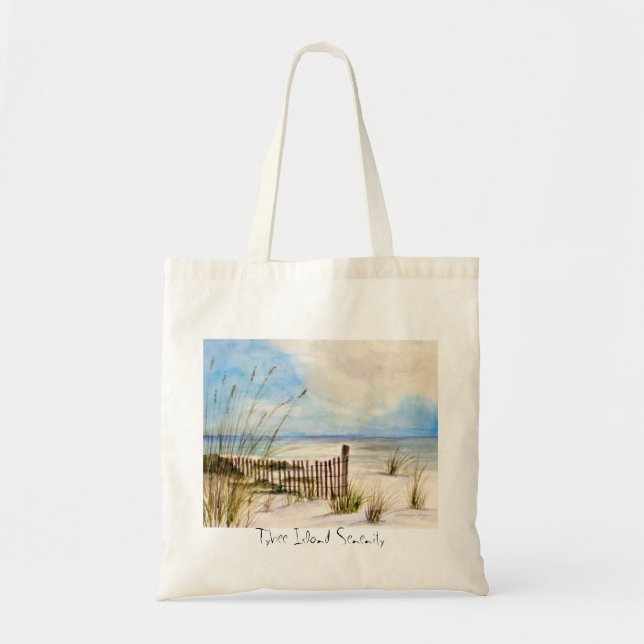 Tybee Island Serenity Tote Bag (Front)