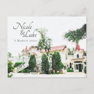 Tybee Island Wedding Chapel Save the Date Invitation