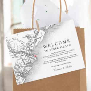 Tybee Island Wedding Welcome Itinerary Thank You Card