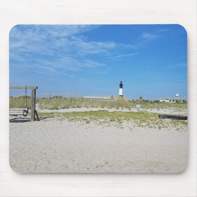 tybee lighthouse/beach swing mousepad (Front)