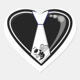 TYBEE LOVE  HEART STICKER