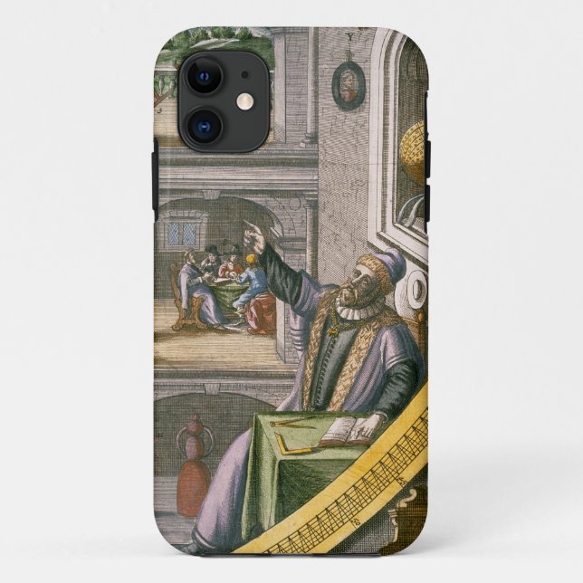 Tycho Brahe (1546-1601) aged 40, amongst his astro Case-Mate iPhone Case (Back)
