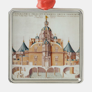Tycho Brahe's observatory Uraniborg Metal Ornament