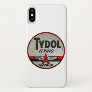 Tydol Flying Gasoline vintage sign rusted. iPhone X Case