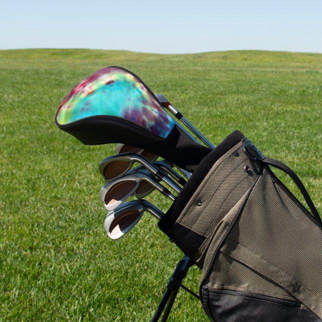 Tye Dye #1 Golf Head Cover (In Situ)