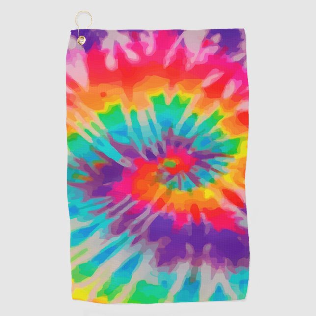Tye-Dye-3 Golf Towel (Front)