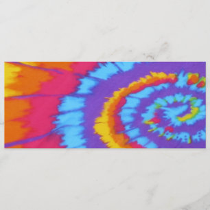 Tye- dye birthday invitation