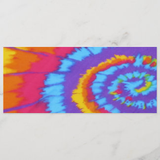 Tye- dye birthday invitation