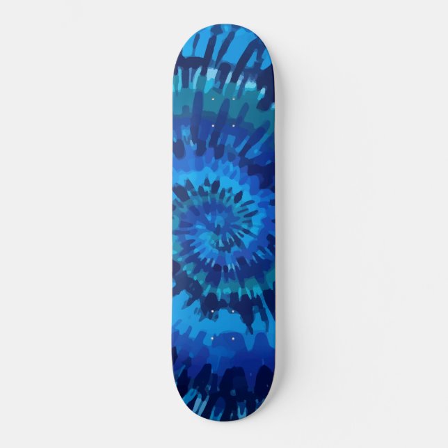 Tye-Dye-Blue Skateboard (Front)