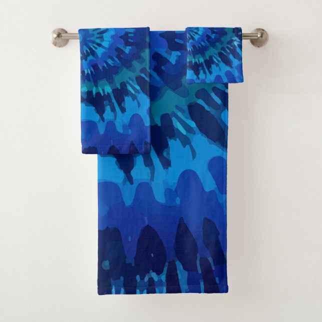 Tye-Dye-Blue Towel (Insitu)