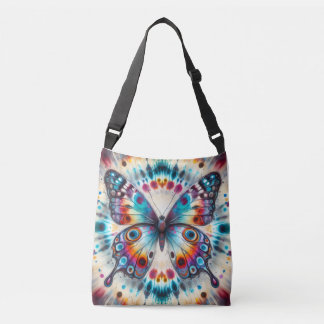tye dye butterfly  crossbody bag