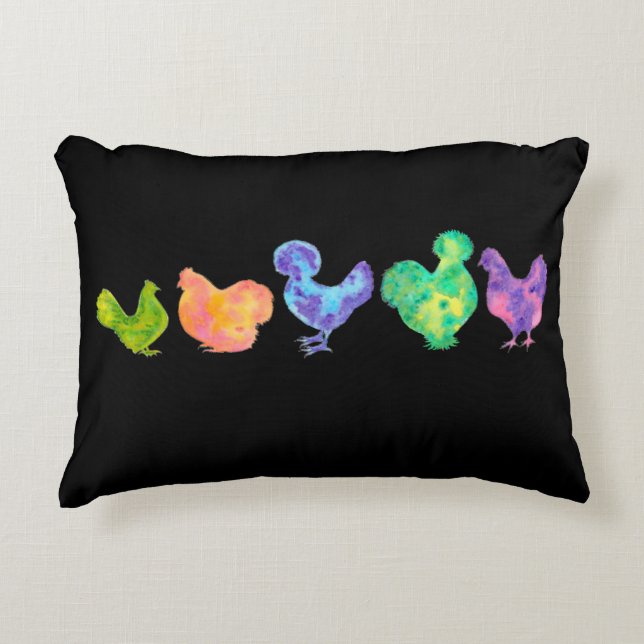 tye dye chicken pillow (Front)