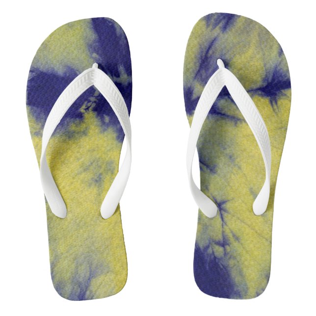 Tye Dye Composition #11 by Michael Moffa Thongs (Footbed)