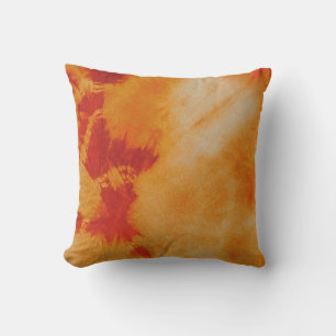 Tye Dye Composition #12 by Michael Moffa Cushion