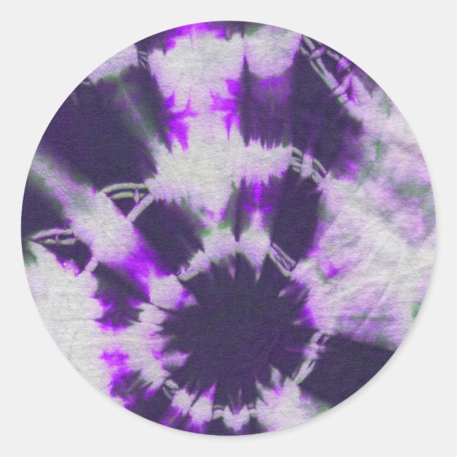 Tye Dye Composition #1 by Michael Moffa Classic Round Sticker (Front)
