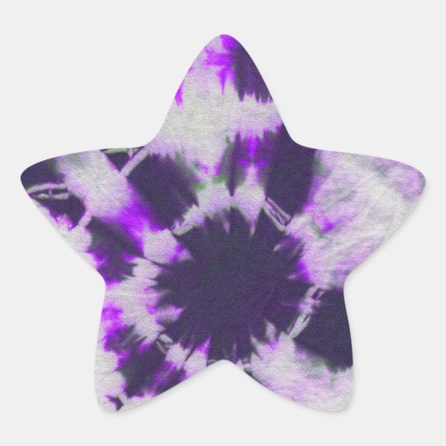 Tye Dye Composition #1 by Michael Moffa Star Sticker (Front)