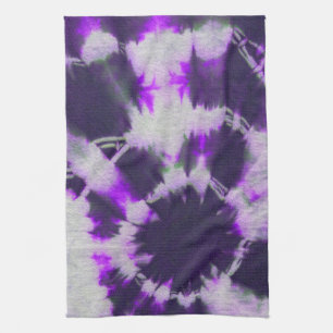 Tye Dye Composition #1 by Michael Moffa Tea Towel