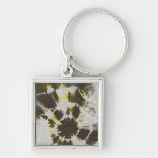 Tye Dye Composition #2 by Michael Moffa Key Ring (Front)