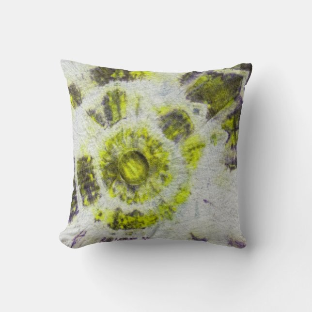 Tye Dye Composition #3 by Michael Moffa Cushion (Front)