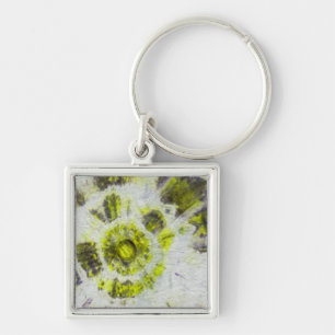 Tye Dye Composition #3 by Michael Moffa Key Ring
