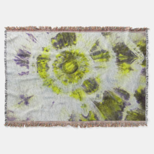 Tye Dye Composition #3 by Michael Moffa Throw Blanket