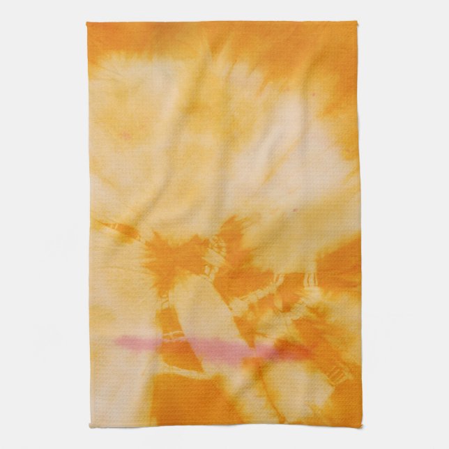 Tye Dye Composition #4 by Michael Moffa Tea Towel (Vertical)