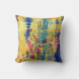 Tye Dye Composition #5 by Michael Moffa Cushion