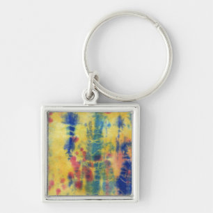 Tye Dye Composition #5 by Michael Moffa Key Ring