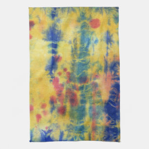 Tye Dye Composition #5 by Michael Moffa Tea Towel